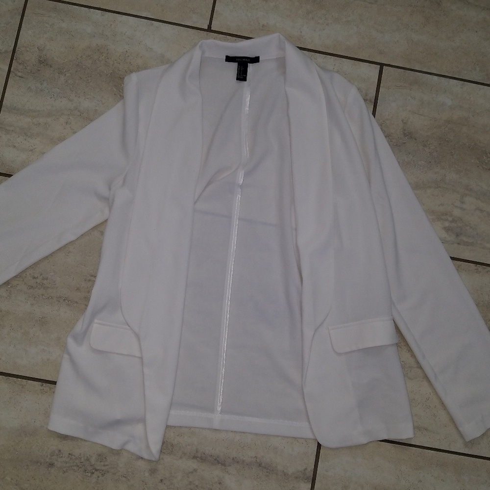 S forever 21 white lightweight blazer